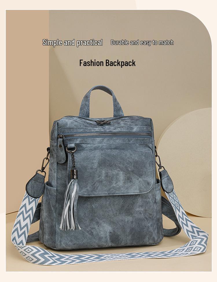 Women's 2024 Lightweight Cross-Border Backpack: Spacious, Casual Travel & Single Shoulder Bag for Outings