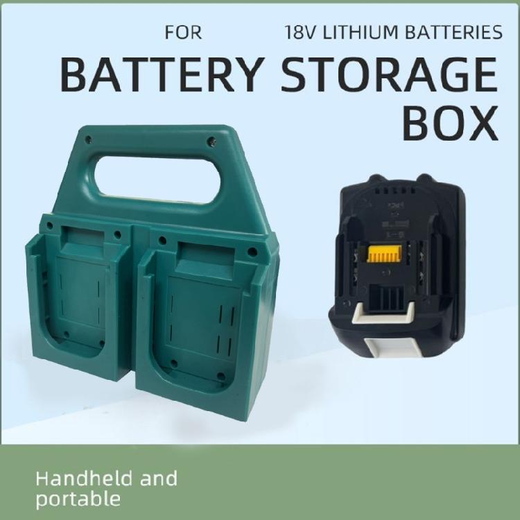 Multiple Cell Plastic Battery Organizers For 18V Batteries Holds 4/6Units Sturdy Storage Rack Space Saving Holders
