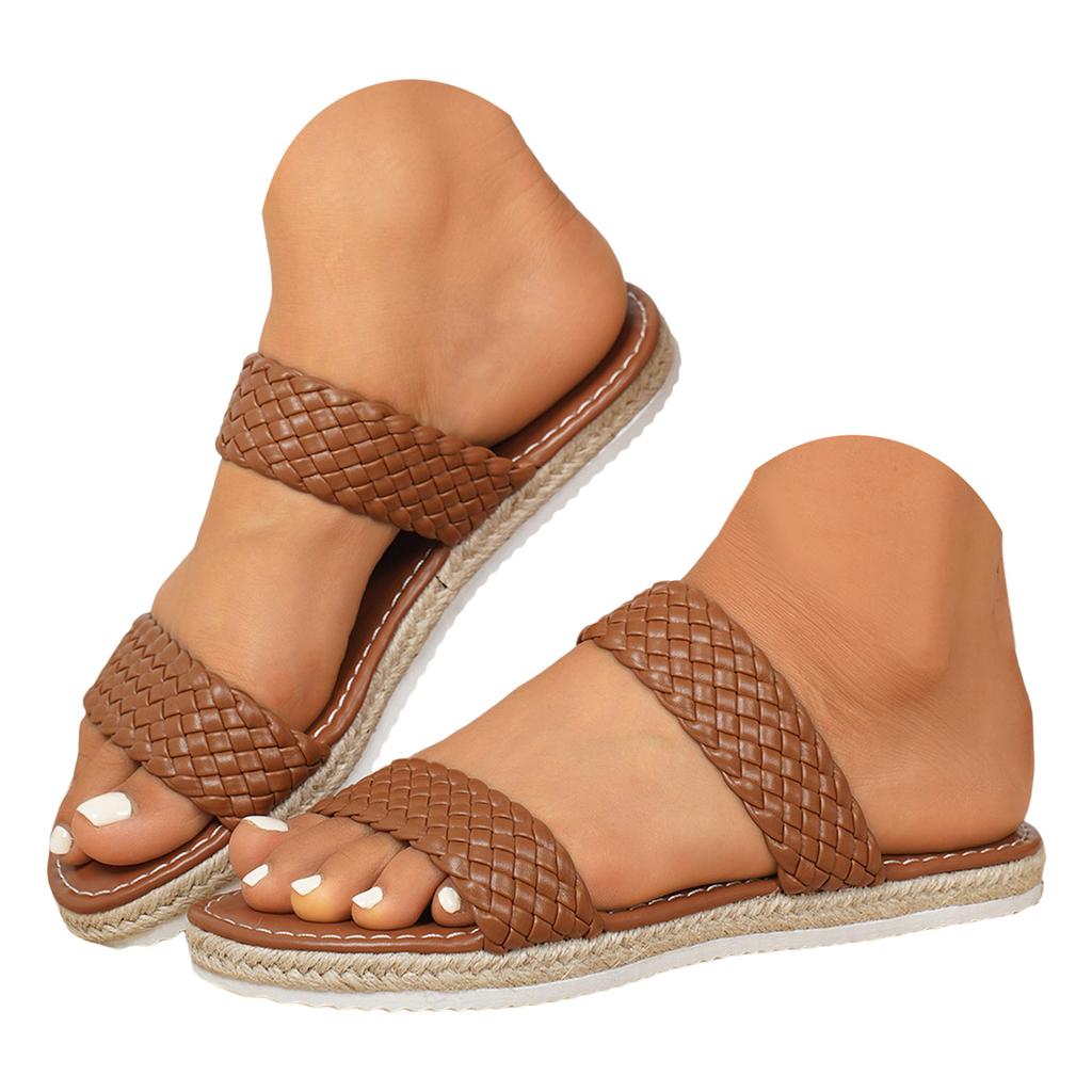 Fashion Spring And Summer Women Slippers Flat Solid Color Casual Beach S Slippers For Women Size 8 Cleaning Slippers For Women