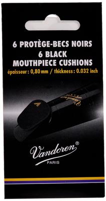 Vandoren Mouthpiece Cushion Black 6 Pieces 0.80mm(0.032inch)
