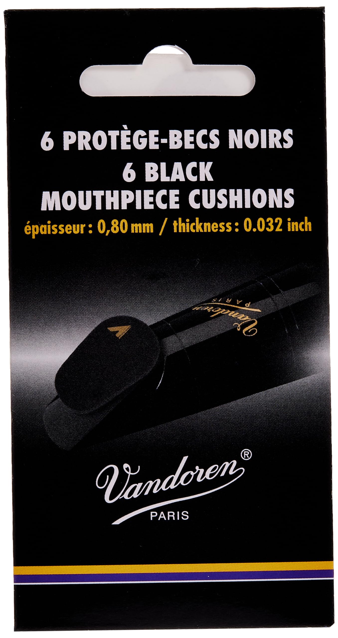 

Мундштук Vandoren, черный, 6 шт., 0,80 мм(0,032 дюйма) чёрный