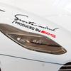 1 st Sportdesign Bil Framlykta Ögonbryn 3D-dekal För Mercedes Benz AMG W212 W205 W246 W177 W176 W213 GLC GLE GLS ML Välkommen Laserprojektion