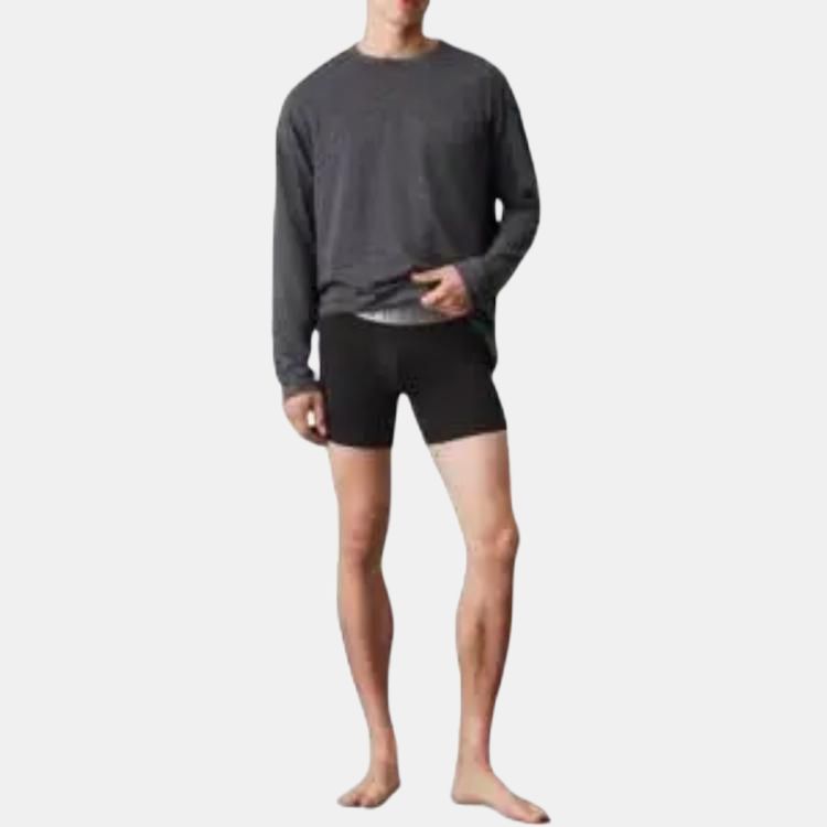 Calvin Klein Long Sleeve Crew Neck Straight T-Shirt Men Tops NM2771QQ0