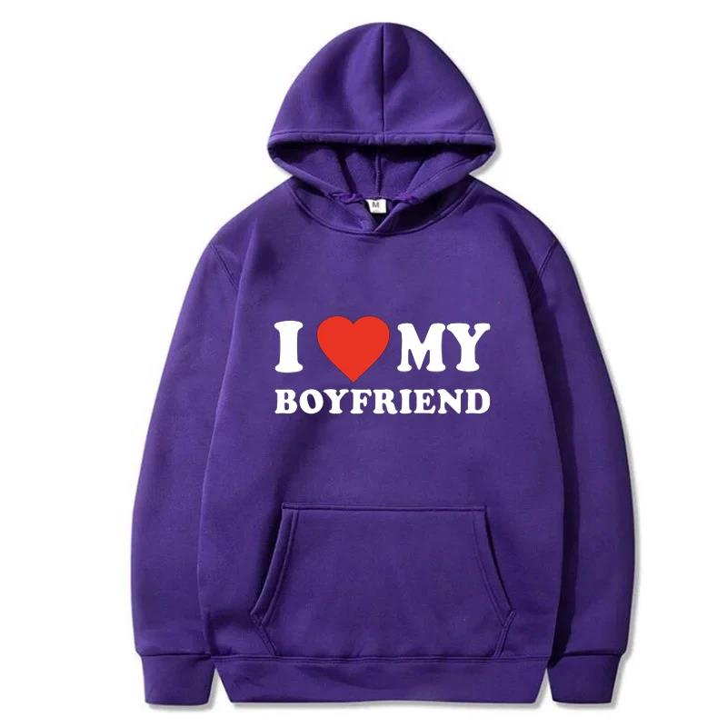 2025 I Love My  Printed Hoodie Couple Fashion Sports Shirt Harajuku Boyfriend GirlfriendCasual Top