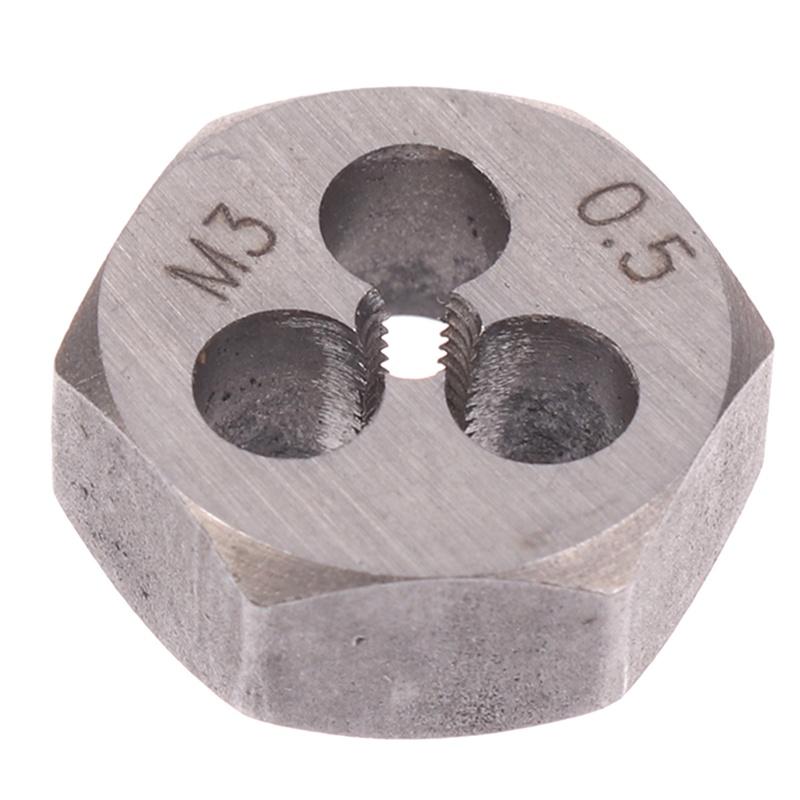 Εξαγωνική μήτρα μετρικού σπειρώματος Εξαγωνική κοπτική μήτρα με σπείρωμα Βιδωτές εξαγωνικές μήτρες M3*0,5 M4*0,7 M5*0,8 M6*1,0 Χειροκίνητες μήτρες σπειρώματος