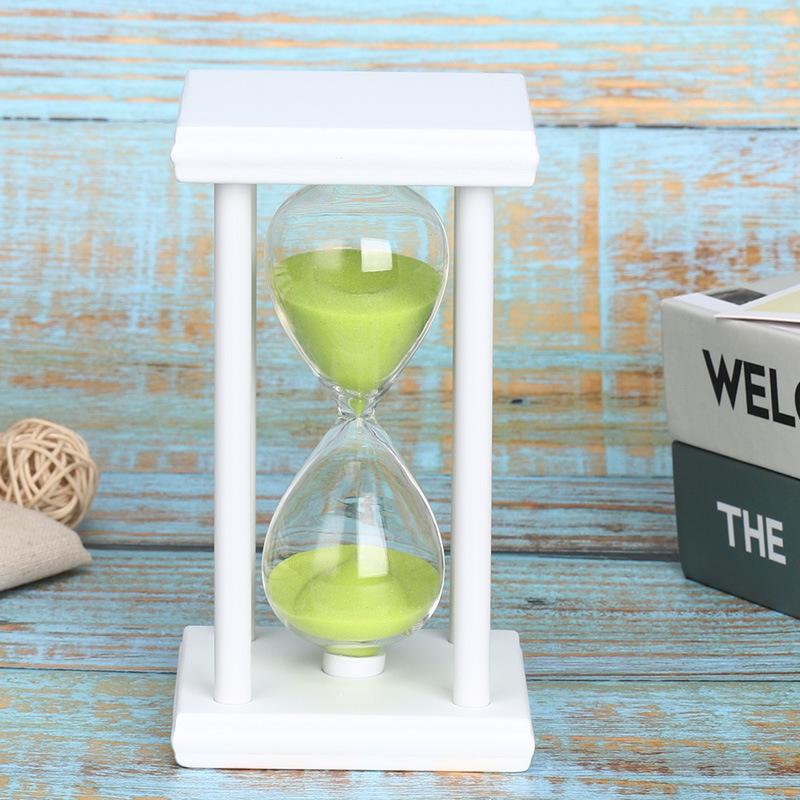 Clessidra in Legno Multicolore: Timer da 5/15/30 Minuti per Lavarsi i Denti dei Bambini e Decorazioni Creative