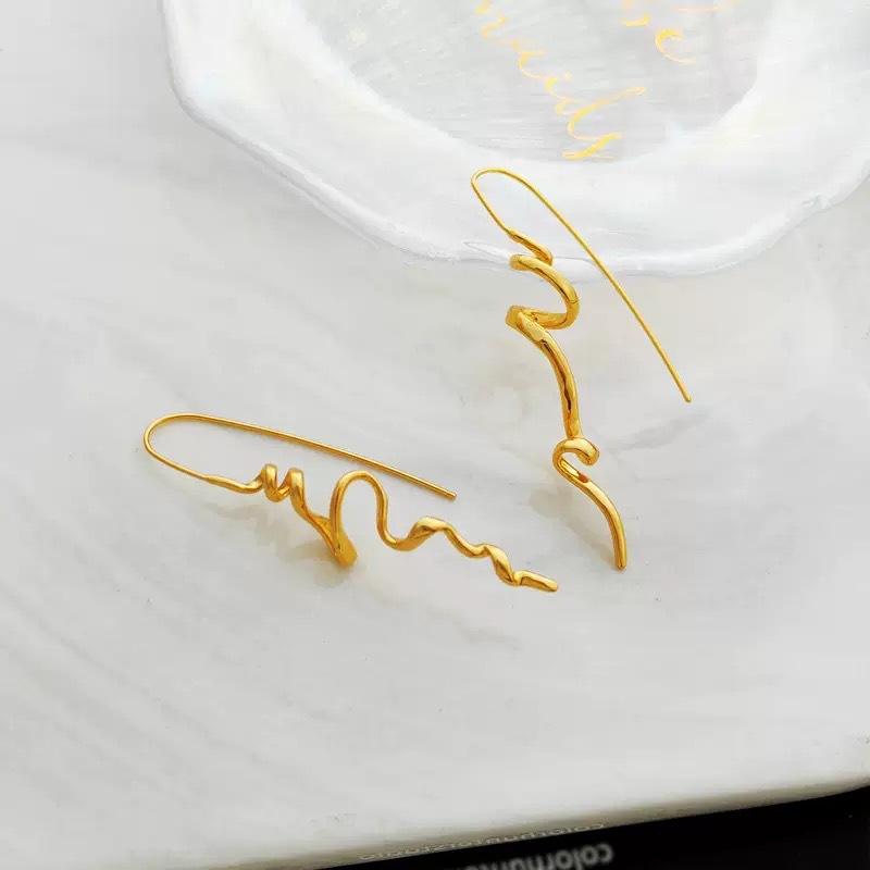 able abstract three-dimensional design earrings temperament female earrings hanging jewelry accessories gifts