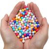 30pcs 8mm Mixed Colors Frosted Acrylic Beads Round Loose Spacer Beads for Necklace Bracelet Keychain DIY Jewelry Craft Making Beads
