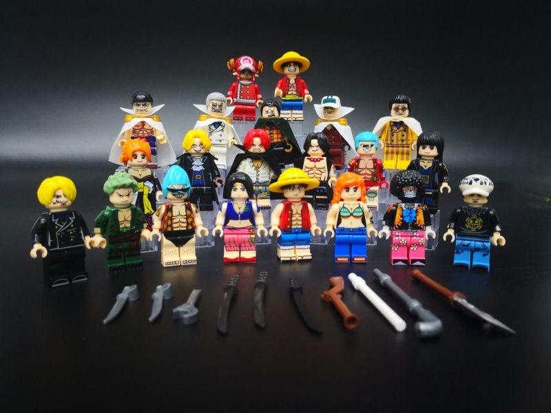 Minifigures Anime Film and Television Series One Piece King Luffy Solonna Beauty Robin Building Blocks Toys for Kids