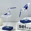 Nautical Coastal Birds Sculpture Home Decor Statue Beach Seagulls Ornaments