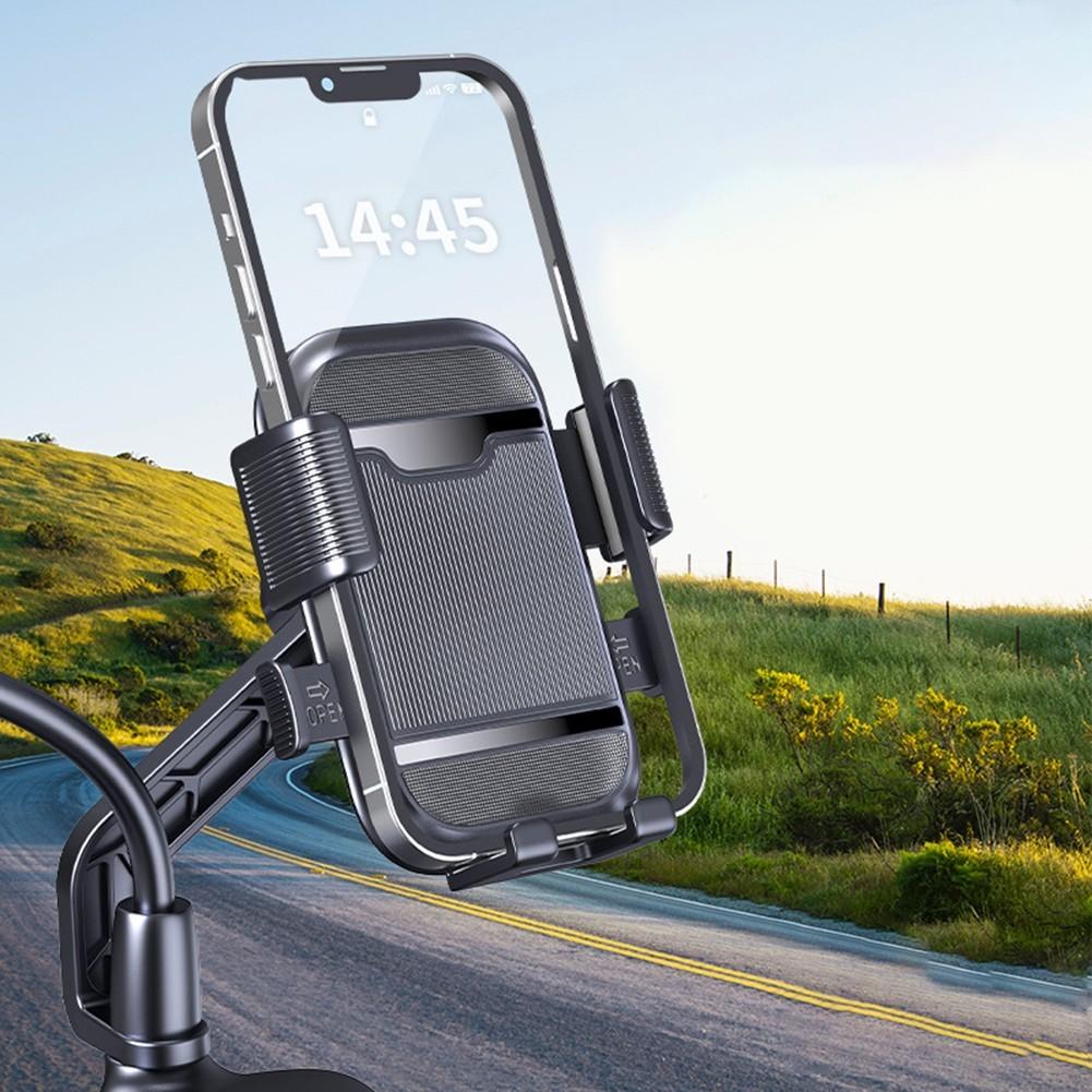 Motorcycle Navigation Phone Holder 360 Degree Adjustable Bracket for Safety