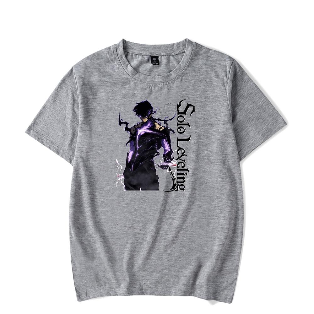 Solo Leveling 2D Summer Harajuku Mens T-shirts Short Sleeves Mens Street Wear Clothing