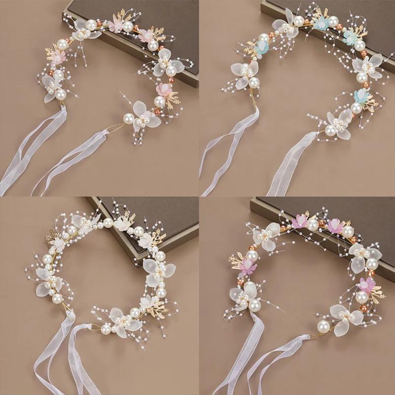 Corona di fiori per bambini, corona di fiori per capelli, corona di fiori per bambine, tiare di fiori, cerchietto HH01
