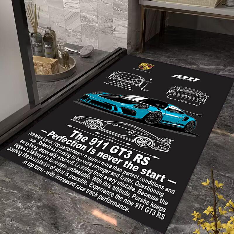 Sports Car Art Print carpet Home Decor Suitable for all seasons Art Christmas gifts Fashion