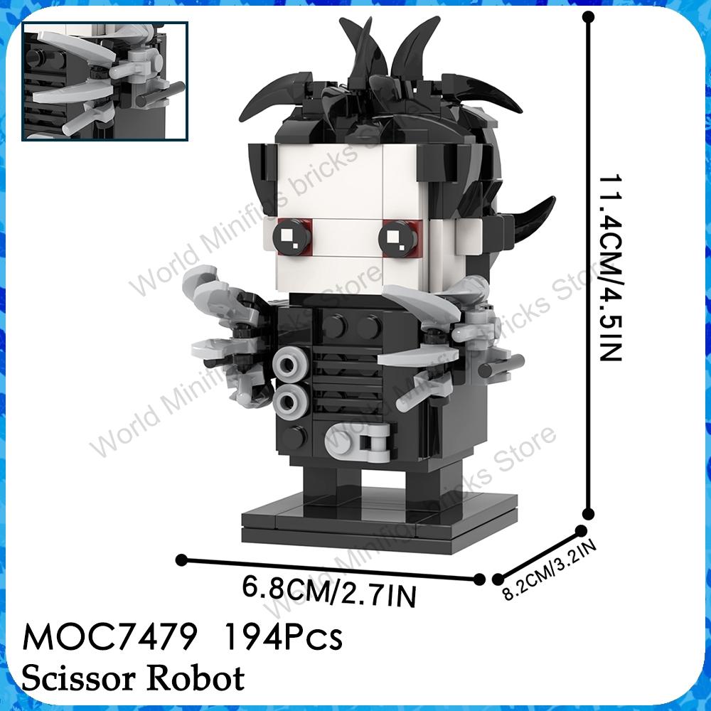 MOOXI MOC Silent Hills Rote Pyramide Dinge Horrorfilm Spiel Brickheadz Bausteine Geschenk Spielzeug für Kinder Erwachsene Steine Medol