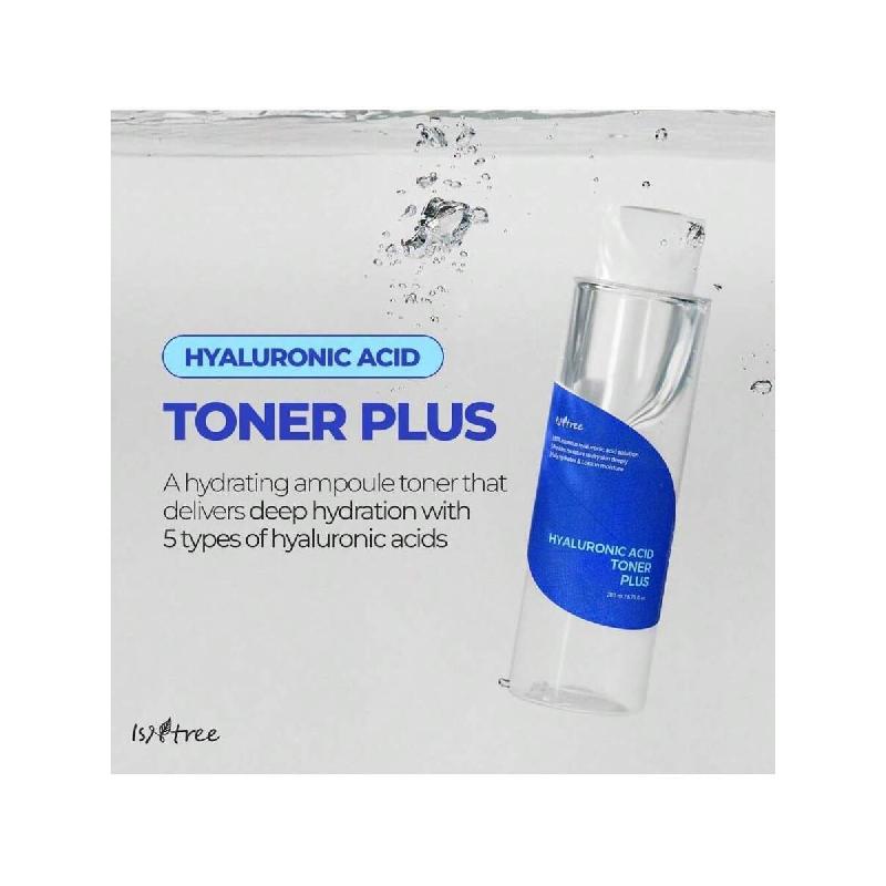 Isntree Hyaluronic Acid Toner Plus 200ml | Korean Skincare | Deep Moisture For Dry Skin | Fully Hydrates & Locks In Moisture | Ampoule-Like Texture