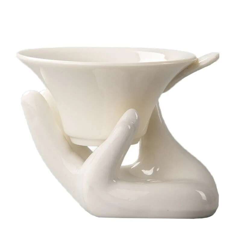 Аксессуары для чайного набора Кунг-фу Керамический буддийский чайный фильтр, чайный инфузор, многоразовый травяной фильтр, фильтр для рассыпного кофе, листьев, специй