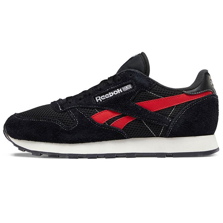 Jurassic Park x Reebok Classic Leather Low Top Lifestyle Sneakers Men s Black Red GY0707 41