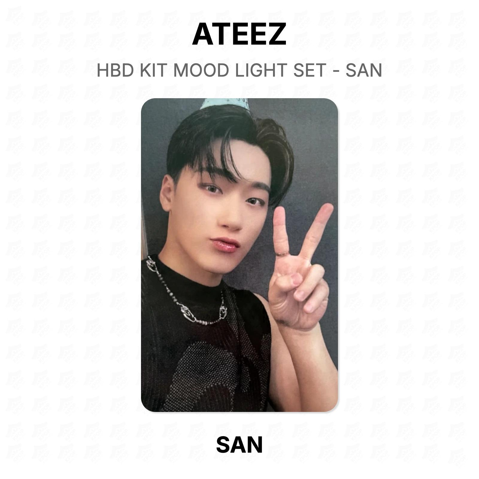 ATEEZ SAN HBD KIT MOOD LIGHT SET - SAN Official Photocard SAN