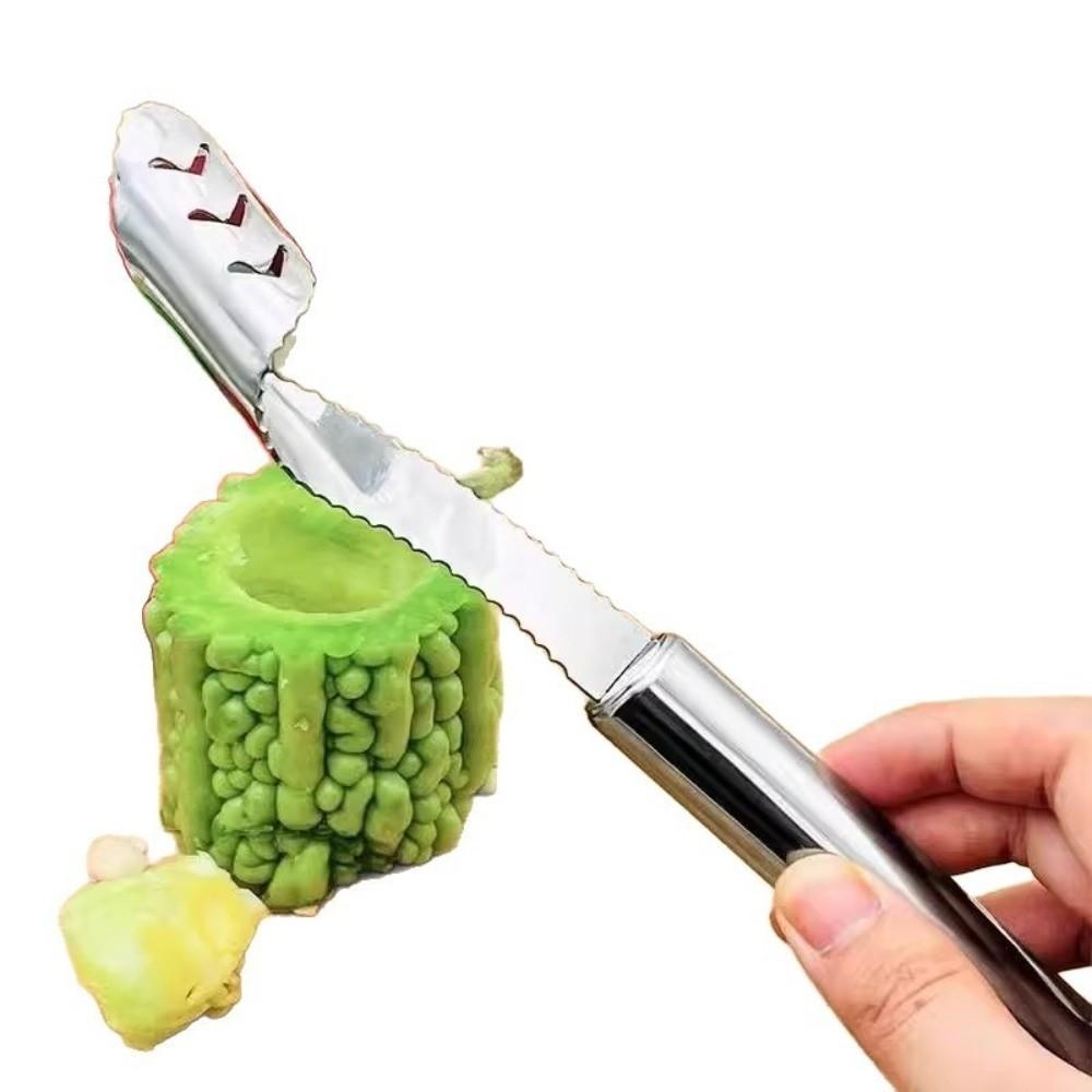 Stainless Steel Jalapeno Corer Remover Effortless Deseeding Vegetable Processing Pepper Seed Corer Remover Multifunctional