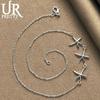 925 Sterling Silver Three-star Necklace Fashion Wedding Jewelry