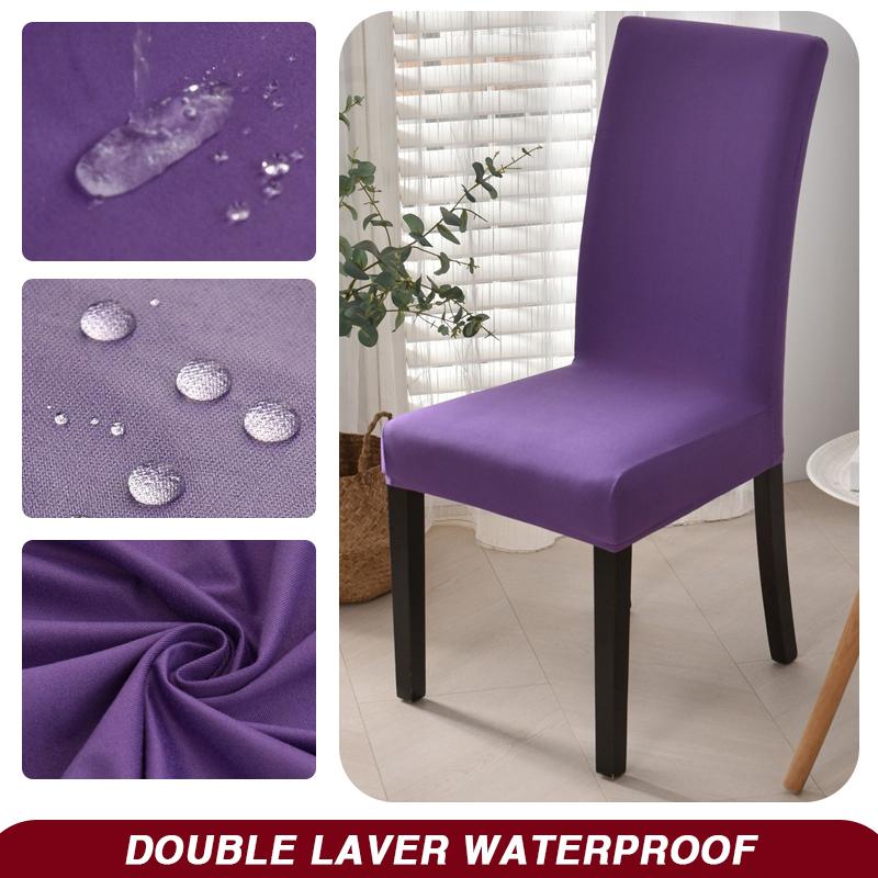 Wodoodporny Pokrowiec na Krzesło Jadalniane Rozciągliwy Pokrowiec na Krzesło Zdejmowany Zmywalny Ochraniacz na Krzesło do Domu, Restauracji, Kuchni, Bankietu
