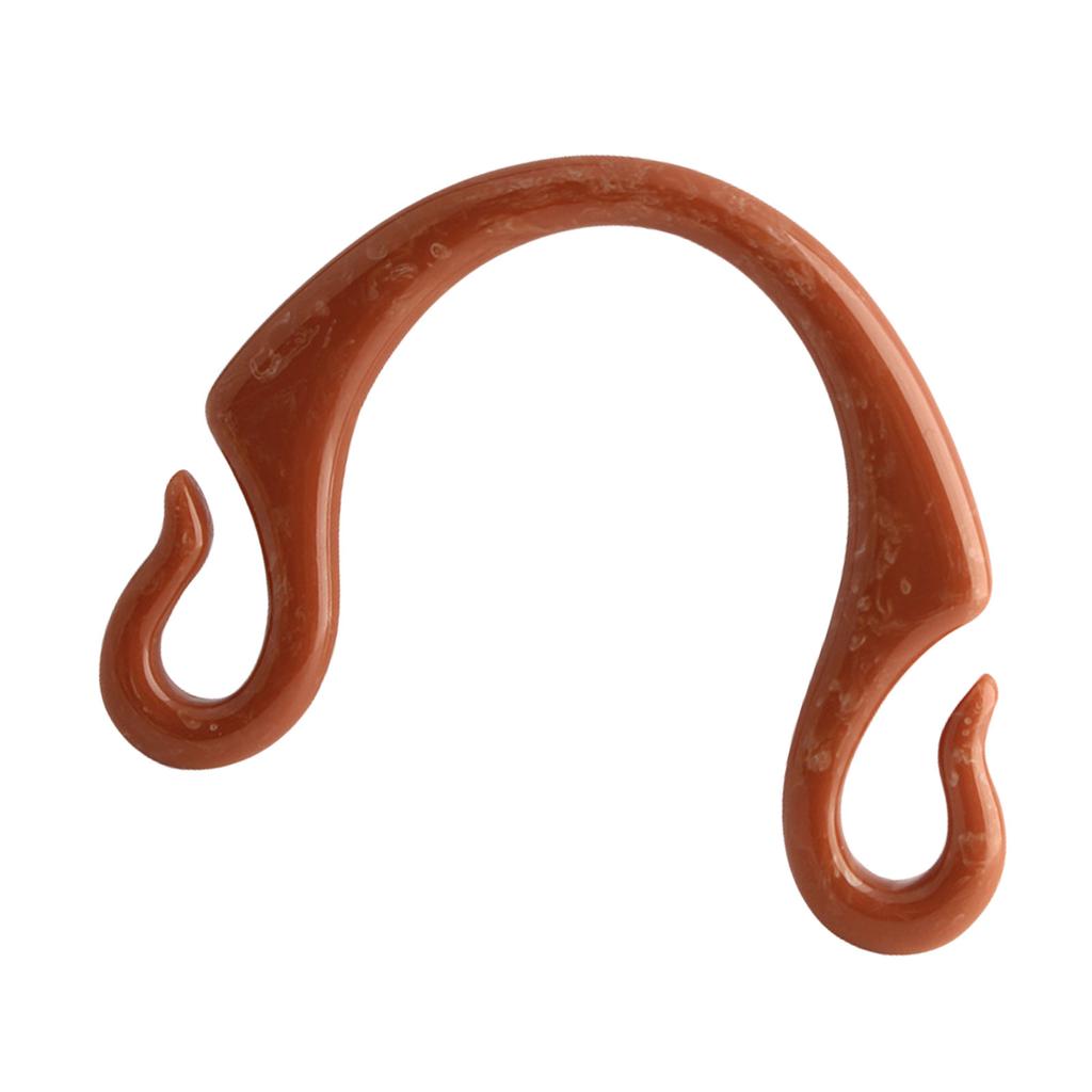 Hook Shaped Resins Bag Handle Purse Handle Handbag Handle Replacement for DIY Crochet Bag Making Crafts Purse Supplies