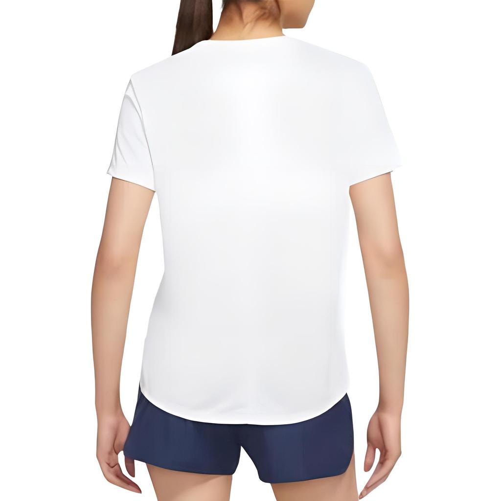 New Nike Set in Sleeve T Shirt Women's White DX1026-100