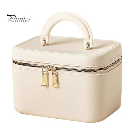 Travel Toiletry Bag with Handle Large Capacity Zipper Closure Waterproof Portable Cosmetic Bag Makeup Organizer