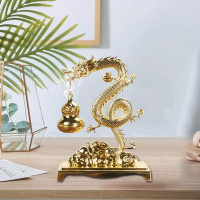 Chinese Incense Burner ,Tabletop Aroma Diffuser Decorative Dragon Themed Hanging Furnace for
