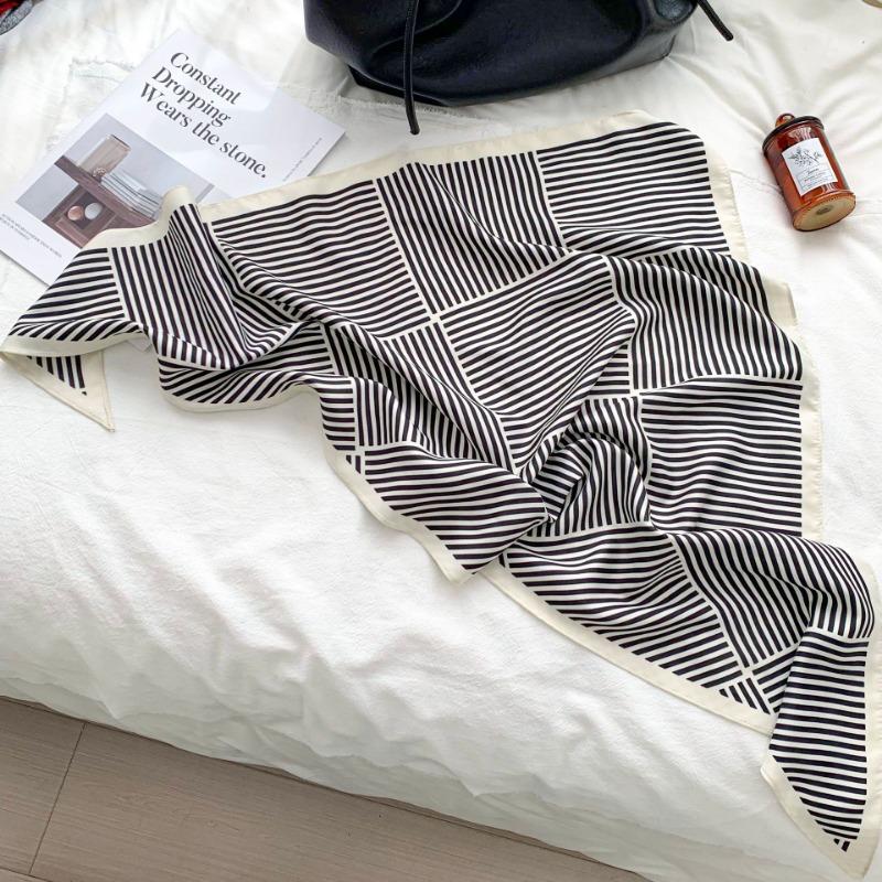 Cashew flower silk scarf new trend bag headscarf headband neck protector scarf scarf small shawl triangle scarf fart curtain