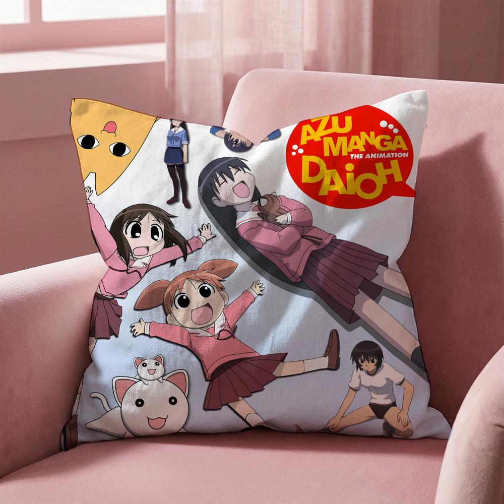 

Anime A-Azumanga Daioh Cushion Cover Multi-Scene Pillow Cover for Home & Car - Reversible, Soft & Durable for Daily Use 30cmx30cm