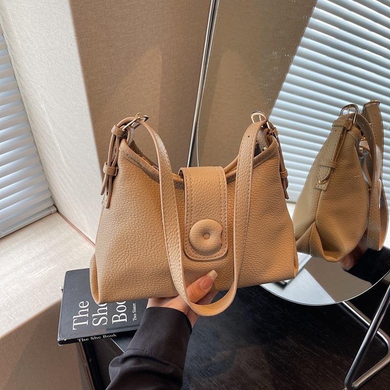 Bags Women's Summer Fashion Soft Leather Niche Large Capacity Commuter Shoulder Bag Versatile Premium Sense Big Bag