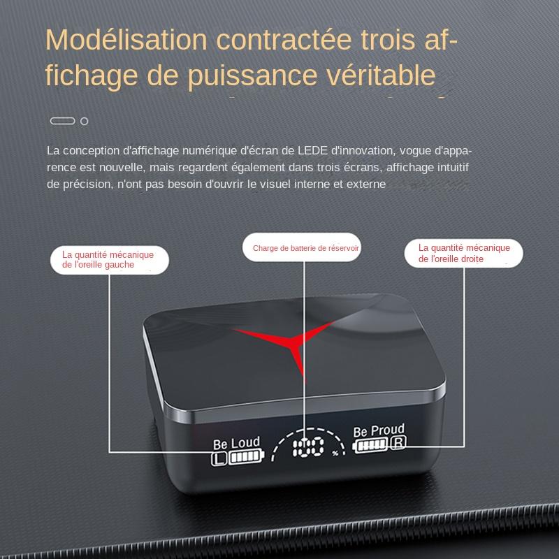M90 TWS Wireless Earphones In Ear Sliding Cover Low Delay Digital Touch Noise Reduction Wireless Headset Quality Music