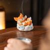 Nine-tailed Fox Incense Burner Decoration Chinese Style Vintage Fox Resin Incense Holder Home Office Desktop Ornament