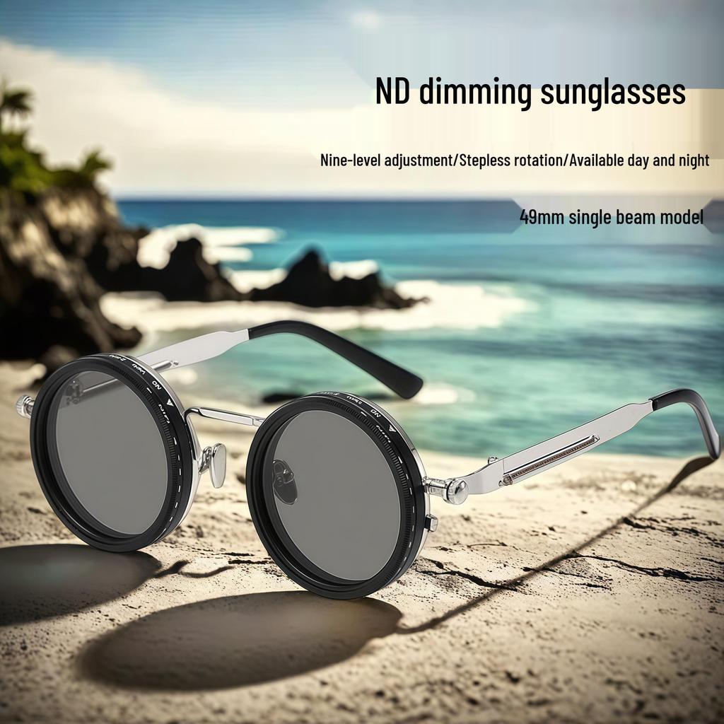 ND9 Adjustable Polarized Sunglasses: Retro UV Protection for Fishing & Driving