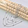 Multi gioielli di moda a catena con collana di perline in argento sterling 925