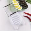 Cortador y Rebanador de Huevos 2 en 1 Divisor Multifuncional de Huevos Cortador de Huevos con Alambre de Acero Inoxidable para Huevos Cocidos Gadget de Cocina