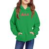 Kinder Langarm Lockerer Pullover Buchstabenaufdruck Kordelzug Kapuzen-Sweatshirt