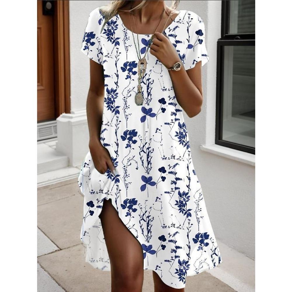 Damenkleid für den Strandurlaub-Stil