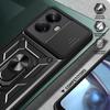 For Realme 10 Pro+ 5G Kickstand Phone Holder Sliding Camera Cover PC+TPU Phone Case