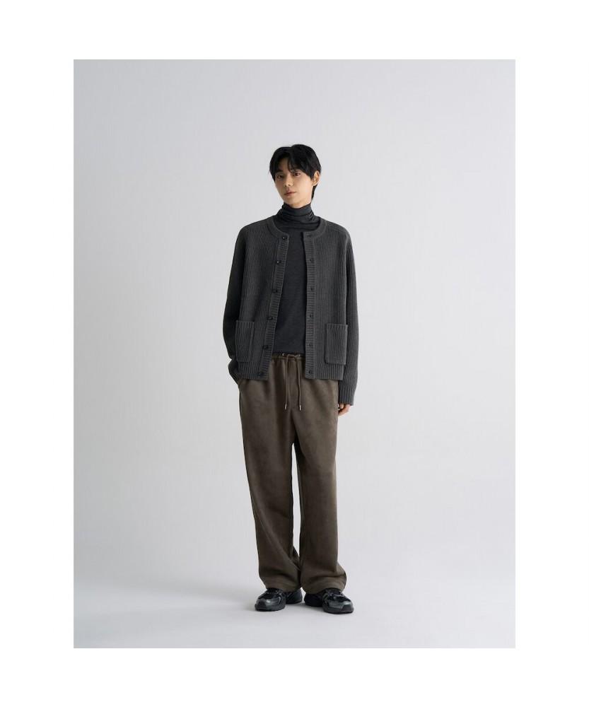 8Seconds Heavy Gauge Round Neck Cardigan Ash