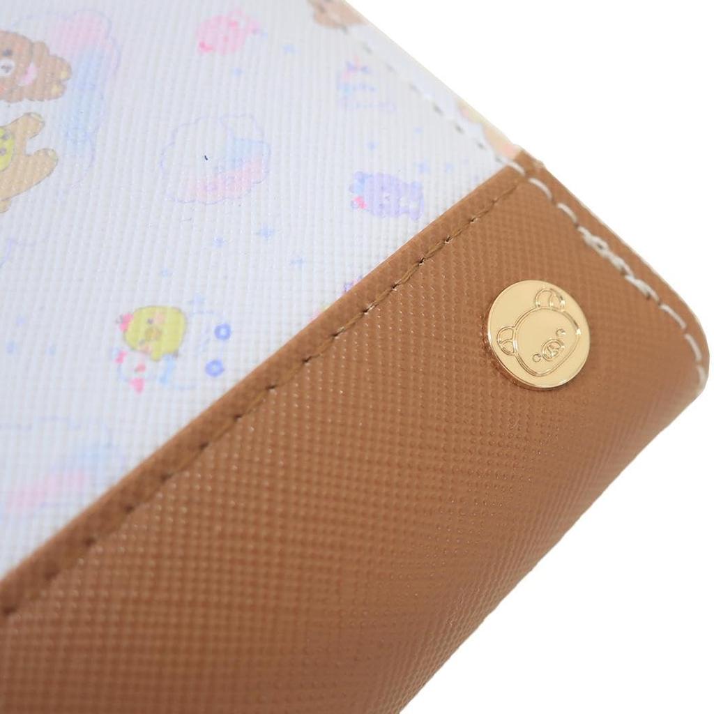 Sanrio Leopard Print Wallet with Rilakkuma Design Three-Leather