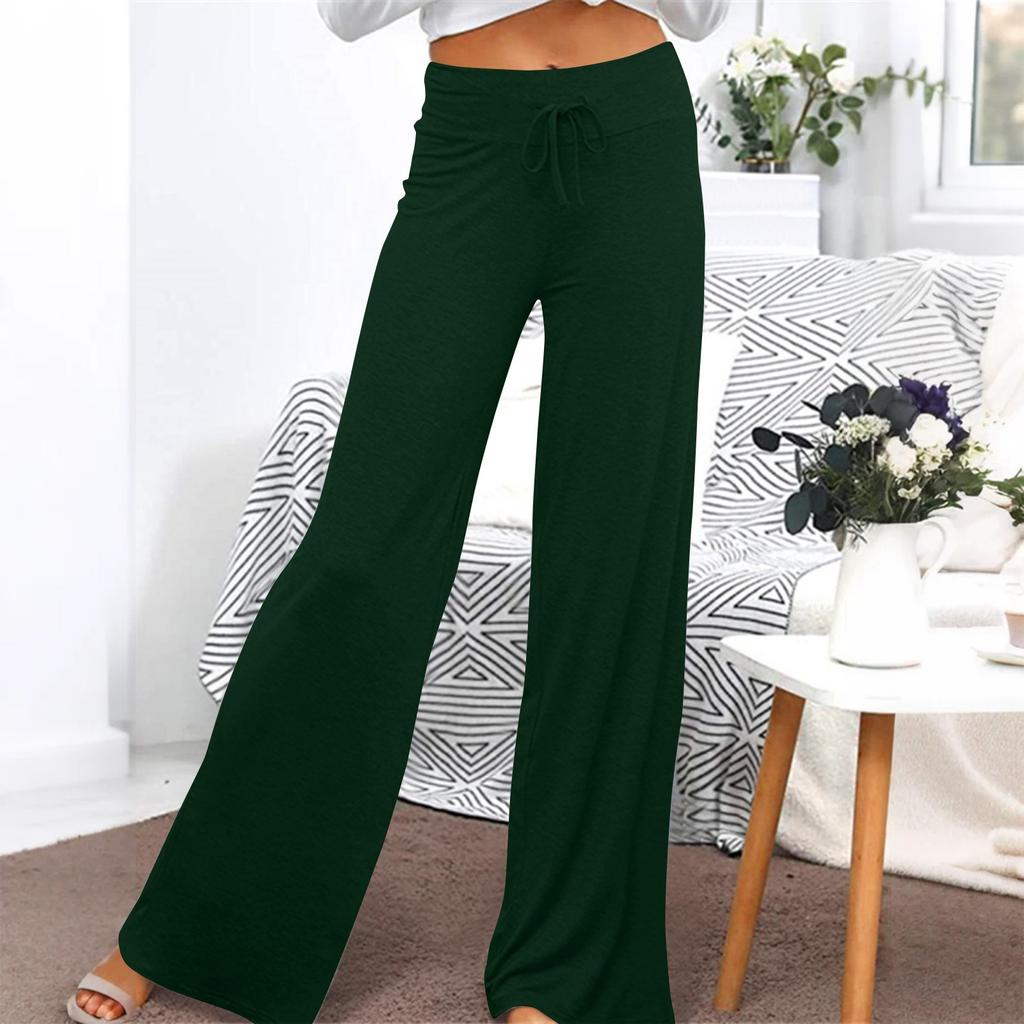Women's Wide-leg Yoga Pants With High-waisted Sports Trousers