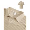 Summer Men's New Style Casual Breathable Short-sleeved T-shirt, Jacquard Polo Shirt, Striped Short-sleeved Shirt
