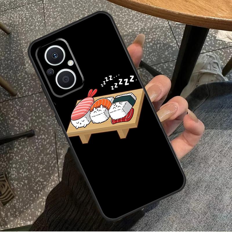 Kawaii Sushi Crowd For OPPO Reno 10 11 12 13 14 Pro 7 8 Lite 8T 11F 12F 13F 14F OPPO Find X8 X9 X5 X6 Pro Case