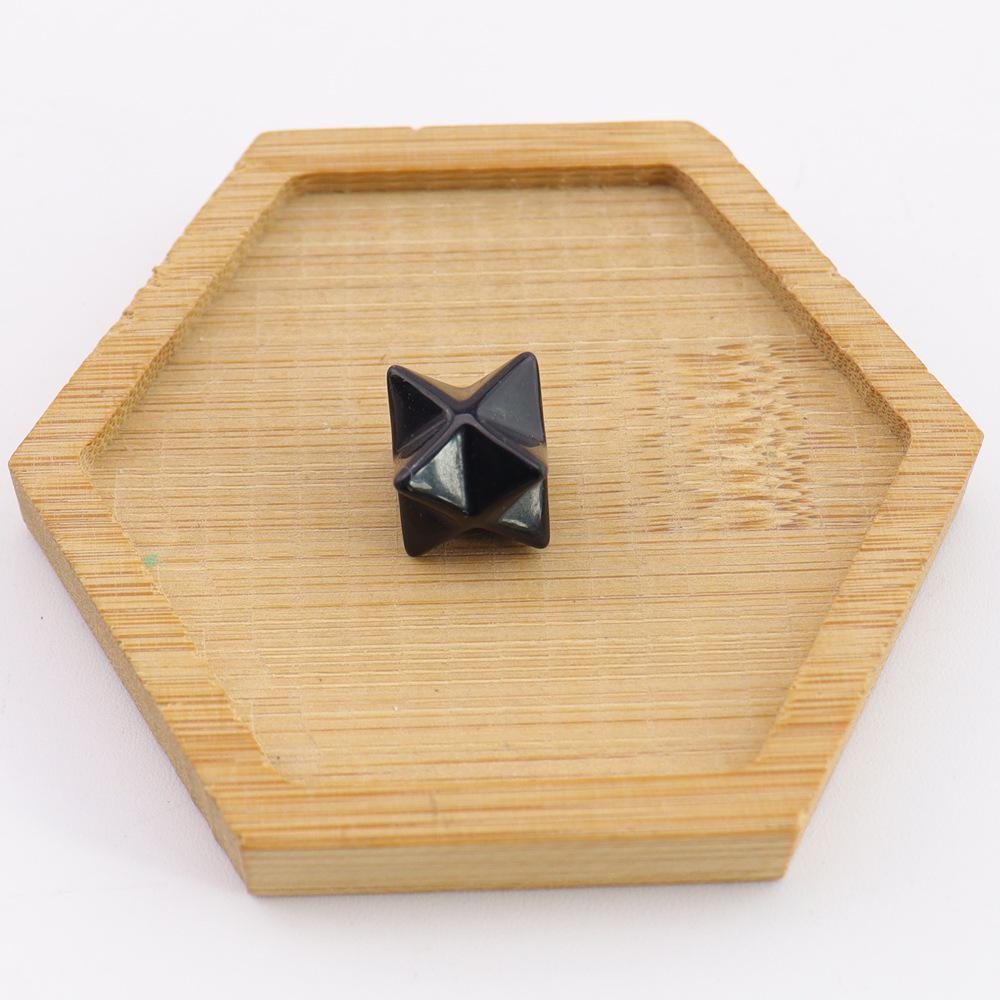 Crystal Merkaba Star Ornament - 13mm Hexagram Design