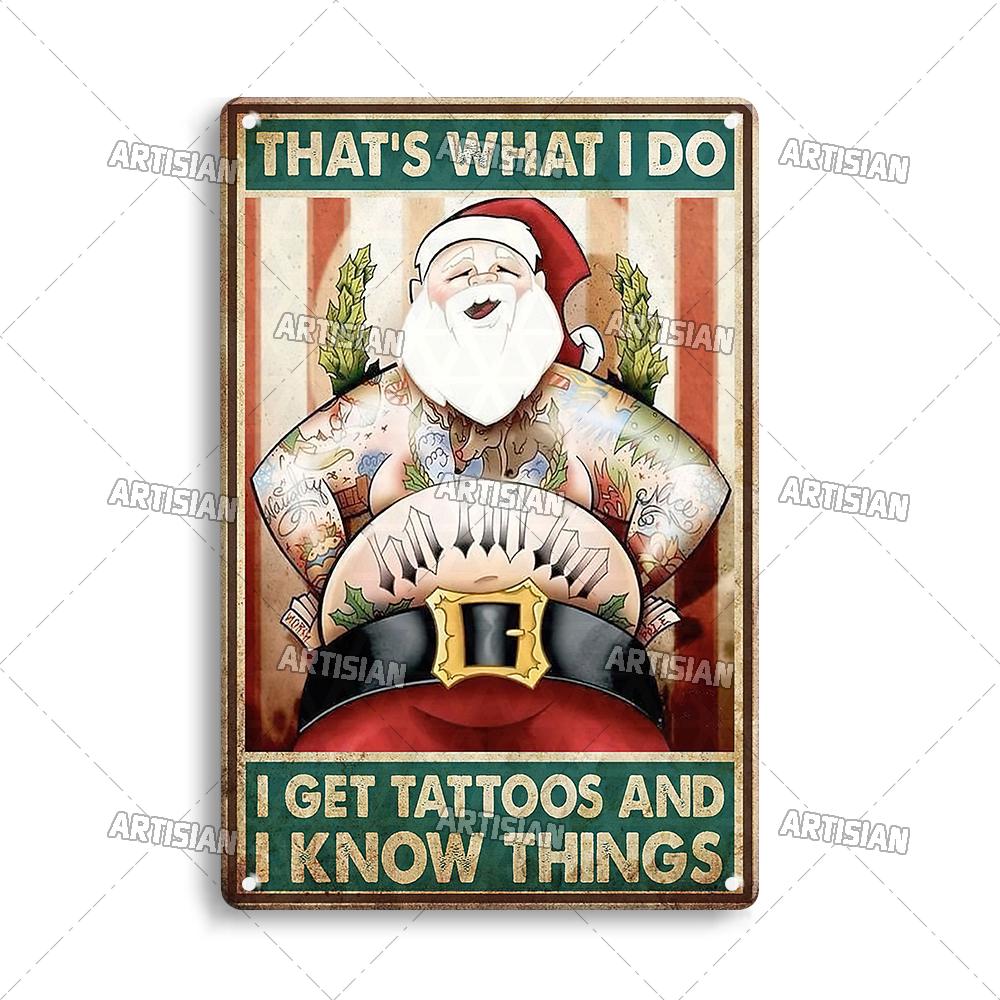 Artisian Tattoo Retro Metal Poster Job Tin Plaque Hobby Decorative Plate Wall Decor Garage Bar Pub Club Hotel Cafe Kitchen Home