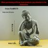 Elegant Wabi-Sabi Buddha Ornament: Artistic Hollowed-Out Tabletop Decor for Tea Table, Entrance, or Fish Tank Landscaping