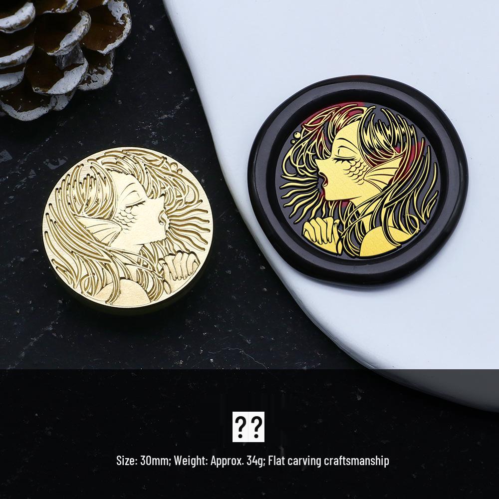 Western Fantasy Series Wax Seal Stamp - Ancient Greek Mythology Copper Head